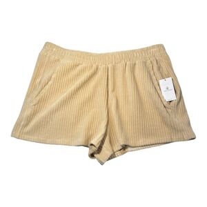 Volcom Beige Corduroy Shorts Skort